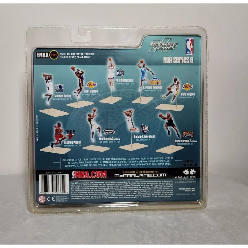 Mcfarlane Toys Sports Picks Los Angeles Lakers Karl Malone #11 Series 6 2004 New
